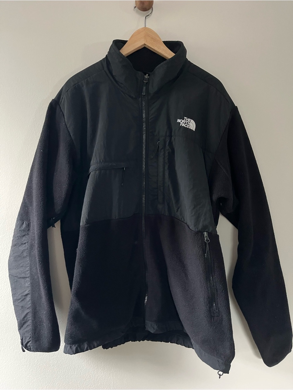 The North Face Mens Black Retro Denali Fleece Jacket Lightweight Insulated